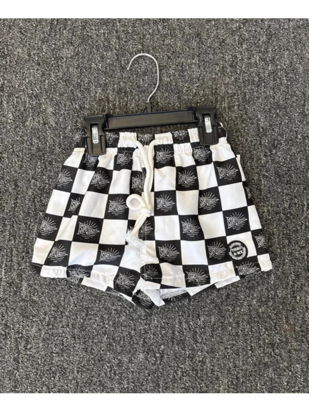 NWT 3-4 Boys Swim Trunks Cotton stay salty